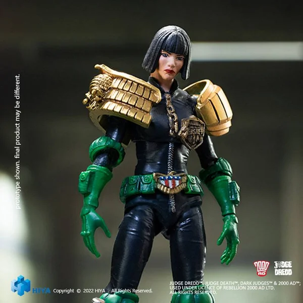 Judge Hershey figurine 1/18 Exquisite Mini 2000 AD Hiya Toys 10 cm