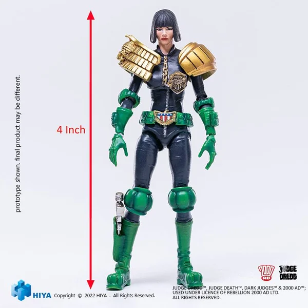Judge Hershey figurine 1/18 Exquisite Mini 2000 AD Hiya Toys 10 cm