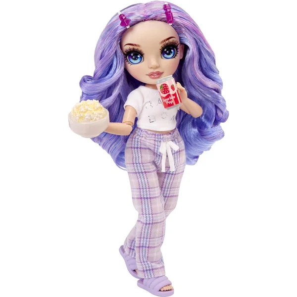JUNIOR HIGH - POUPEE MANNEQUIN 22CM - VIOLET PYJAMA PARTY