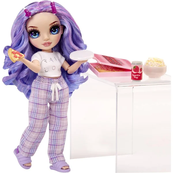 JUNIOR HIGH - POUPEE MANNEQUIN 22CM - VIOLET PYJAMA PARTY