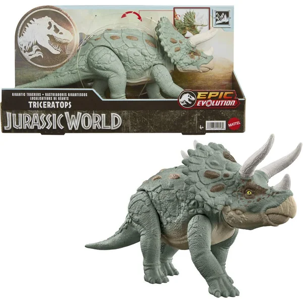 JURASSIC WORLD - TRICERATOPS GEANT MEGA ACTION 35 CM