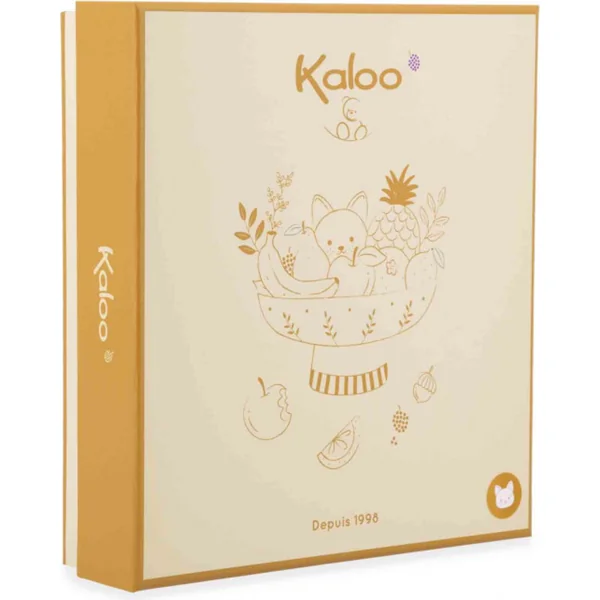 Kaloo Grignoti Doudou avec anneau de dentition en silicone Écureuil dans une boîte cadeau