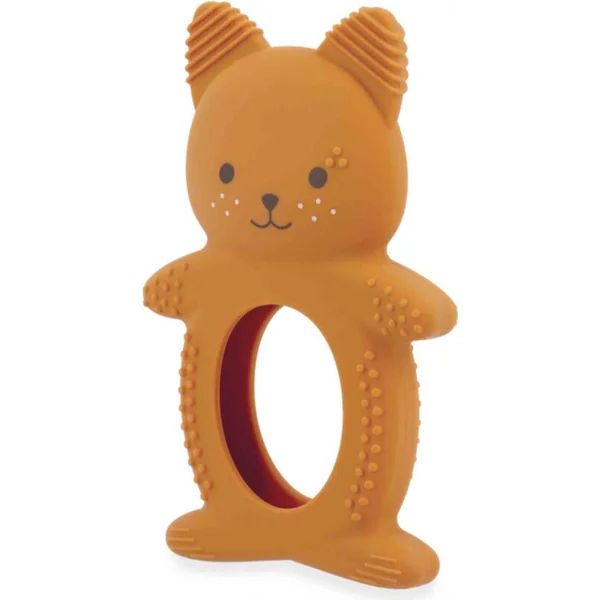 Kaloo Grignoti Jouet de dentition en silicone avec effet rafraîchissant Écureuil