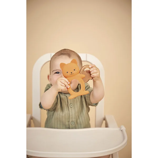 Kaloo Grignoti Jouet de dentition en silicone avec effet rafraîchissant Écureuil