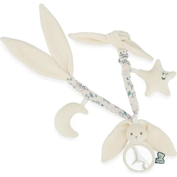 Kaloo Lapinoo Chaîne textile avec activités pour poussette et siège auto crème