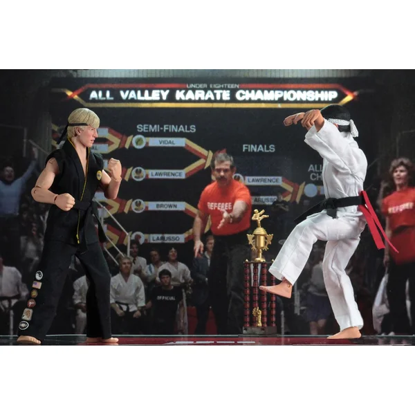 KARATE KID PACK 2 FIGURINES RETRO TOURNAMENT NECA 20 CM