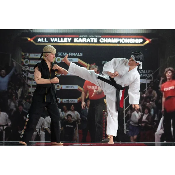 KARATE KID PACK 2 FIGURINES RETRO TOURNAMENT NECA 20 CM