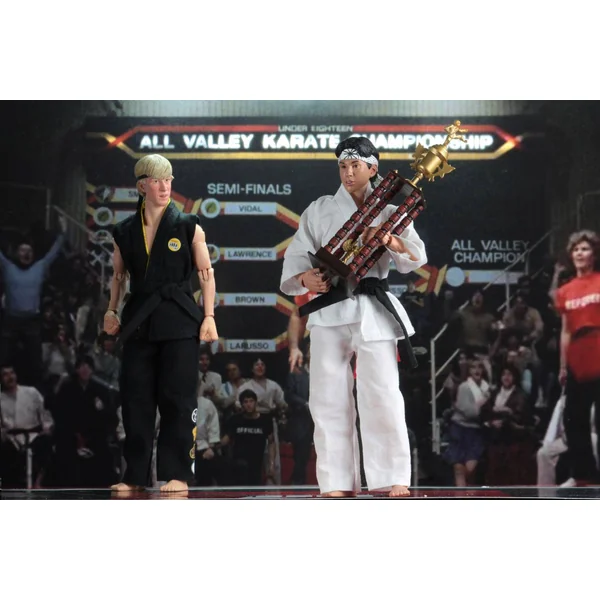 KARATE KID PACK 2 FIGURINES RETRO TOURNAMENT NECA 20 CM