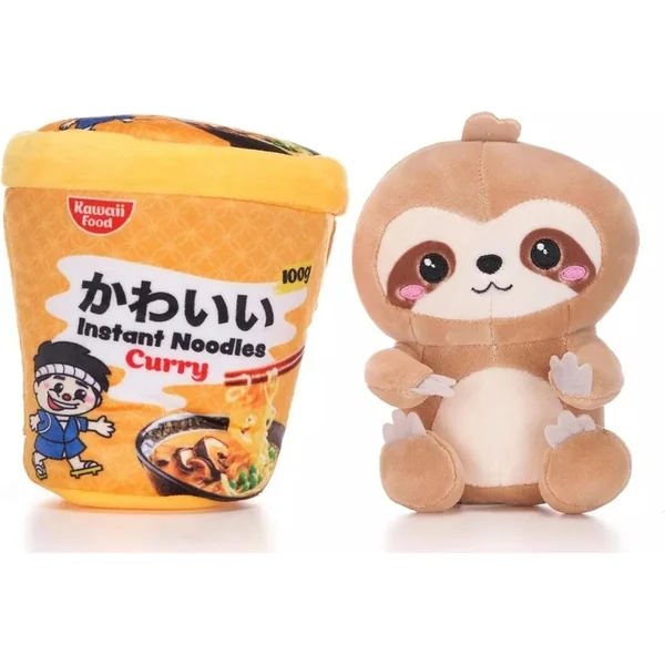KAWAII NOODLE POTS Paresseux peluche 17cm