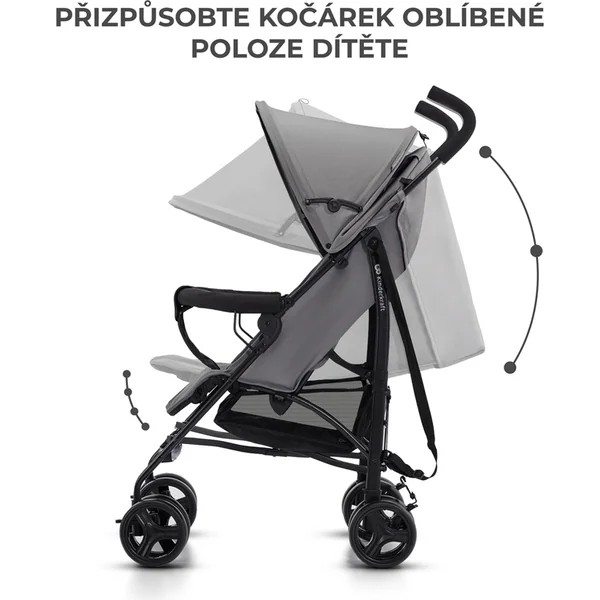 KINDERKRAFT Poussette canne Tik Stone grey
