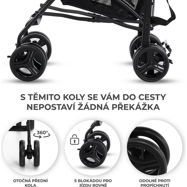 KINDERKRAFT Poussette canne Tik Stone grey