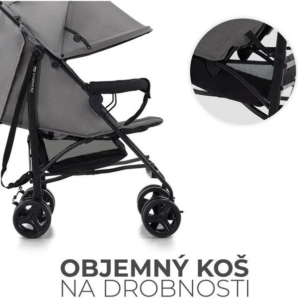 KINDERKRAFT Poussette canne Tik Stone grey
