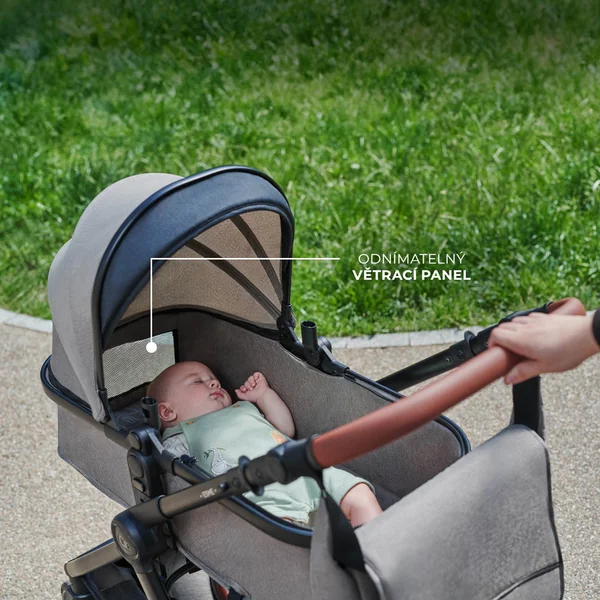 KINDERKRAFT Poussette combinée 3 en 1 Esme Pro Sand Beige