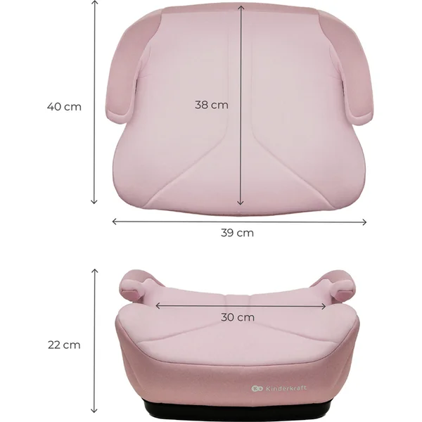 KINDERKRAFT Rehausseur I-Boost 2 (125–150 cm) Rose