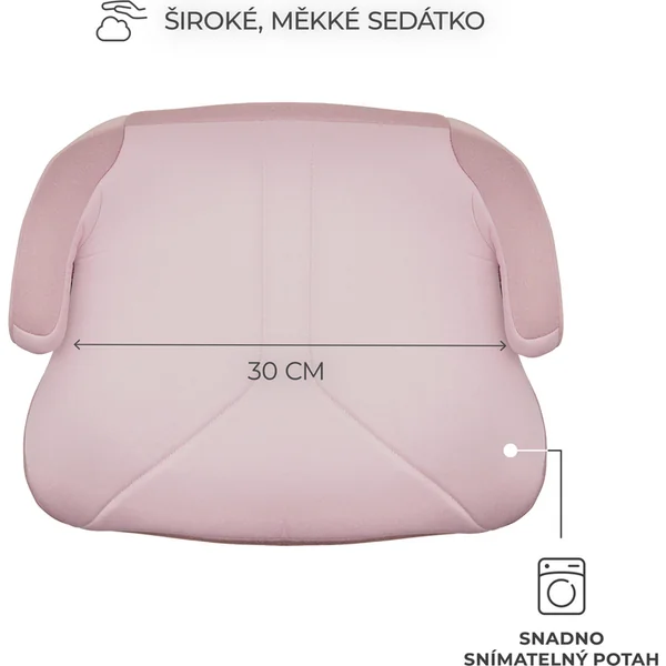 KINDERKRAFT Rehausseur I-Boost 2 (125–150 cm) Rose