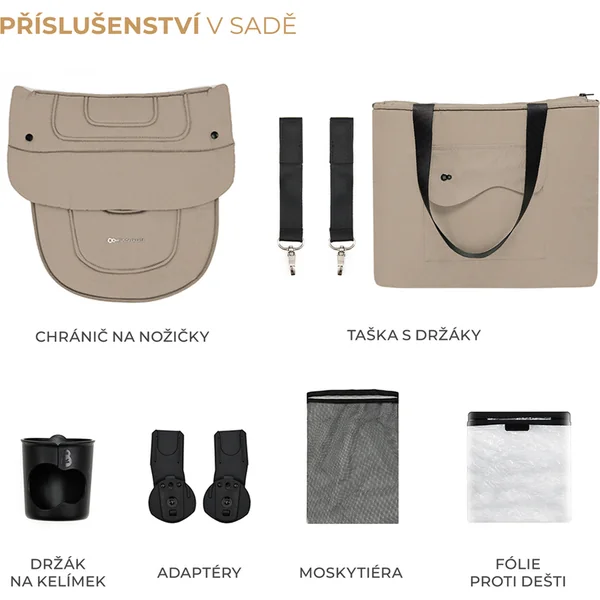 KINDERKRAFT SELECT Poussette combinée Yoxi 2en1 Sand Beige