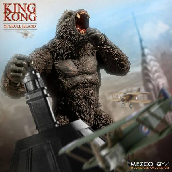 KING KONG FIGURINE KING KONG OF SKULL ISLAND MEZCO 18 CM