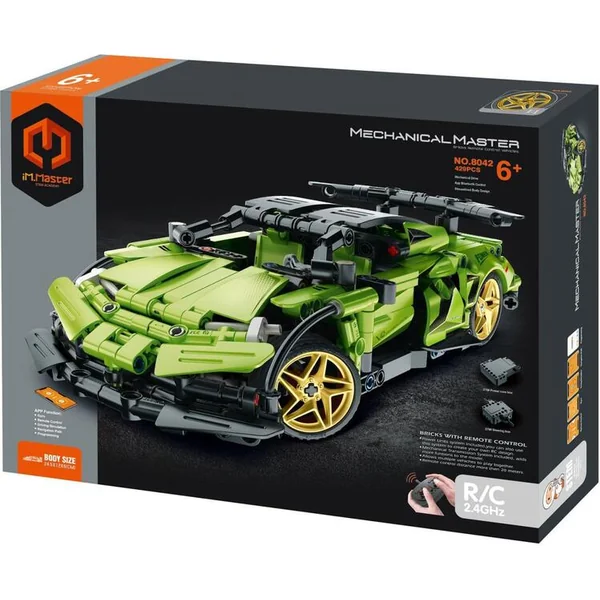 Kit de construction iM.MASTER voiture de course RC plastique 2,4 GHz 429 pièces pack+ batterie