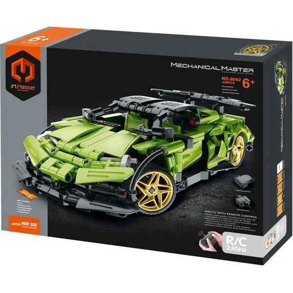 Kit de construction iM.MASTER voiture de course RC plastique 2,4 GHz 429 pièces pack+ batterie