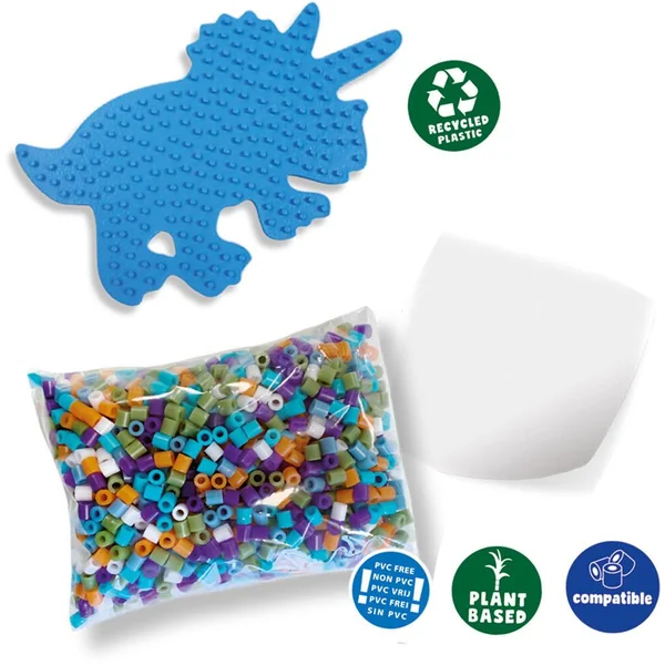 KIT DE PERLES A REPASSER TRICERATOPS
