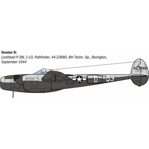 Kit modèle avion 2834 - P-38J E.T.O. (1:48)