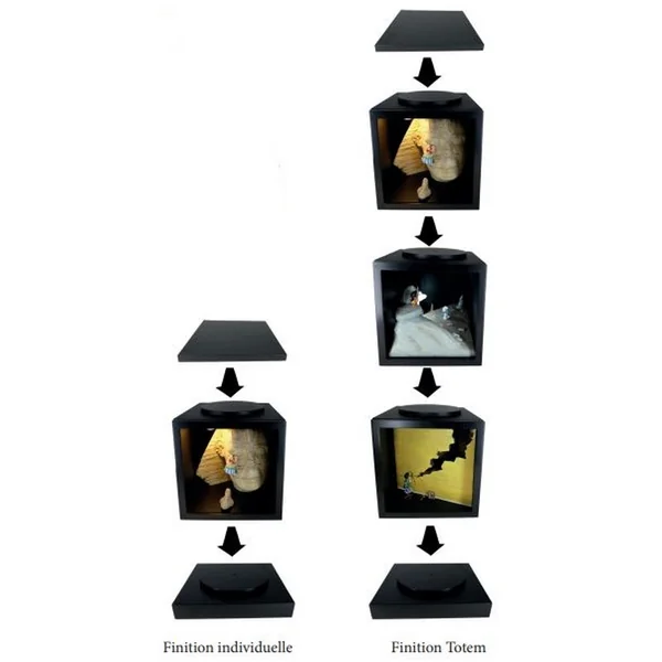 Kit socle et coiffe en bois pour collection Pixirama PIXI 2024 (06797)