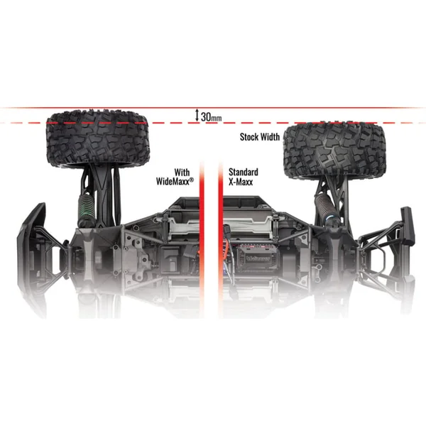 Kit WideMaxx noir de Traxxas (pour X-Maxx)