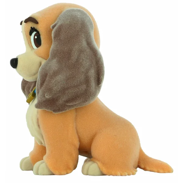 LA BELLE ET LE CLOCHARD: LADY, FLUFFY PUFFY - figurine en vinyle 7 cm