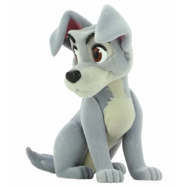 LA BELLE ET LE CLOCHARD: TRAMP, FLUFFY PUFFY - figurine en vinyle 7 cm