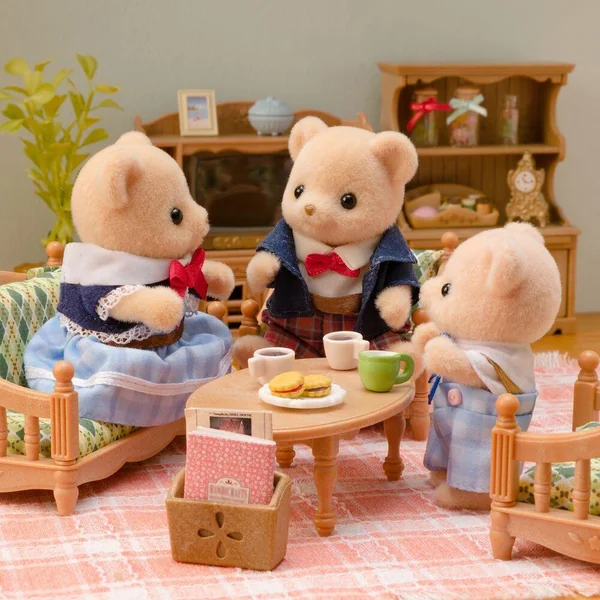 LA FAMILLE OURS BISCUIT -SYLVANIAN FAMILLES