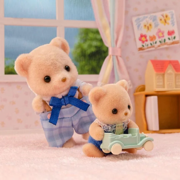 LA FAMILLE OURS BISCUIT -SYLVANIAN FAMILLES