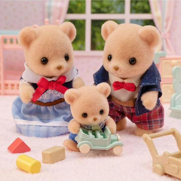 LA FAMILLE OURS BISCUIT -SYLVANIAN FAMILLES
