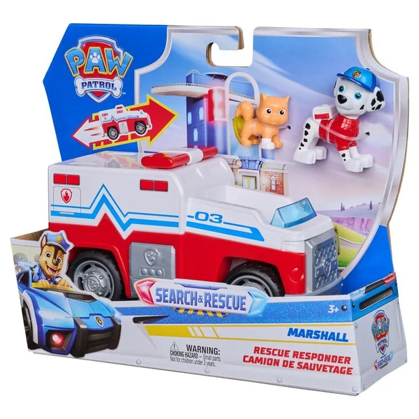 LA PAT' PATROUILLE -VEHICULE + FIGURINE SEARCH & RESCUE
