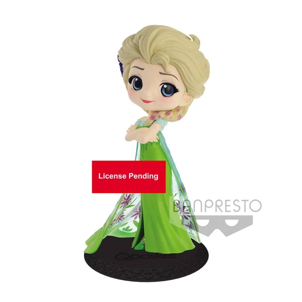 LA REINE DES NEIGES: ELSA, FROZEN FEVER DESIGN, Q POSKET - figurine en vinyle 14 cm
