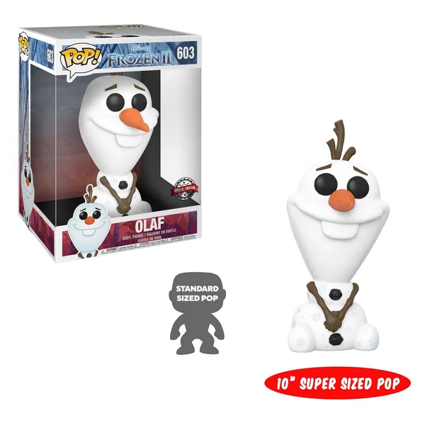 LA REINE DES NEIGES II: OLAF SUPER SIZED, FUNKO POP! DISNEY #603 - figurine en vinyle 28 cm