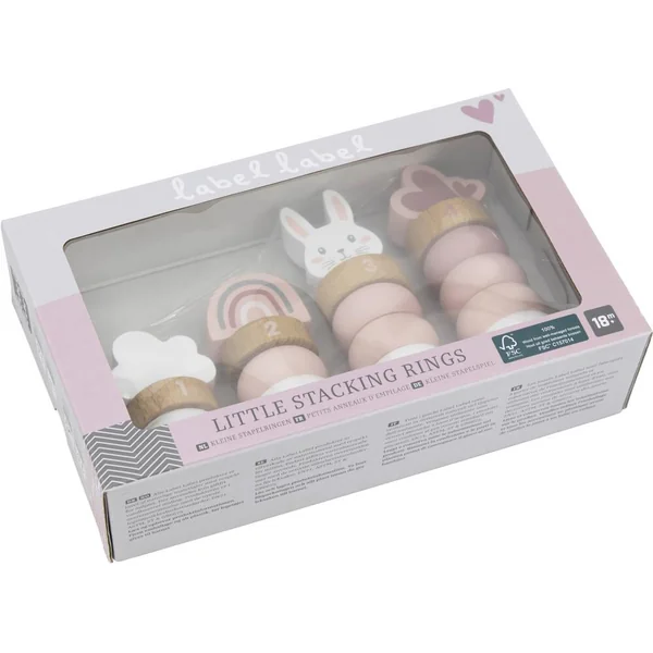 LABEL LABEL - ANNEAUX A EMPILER - ROSE