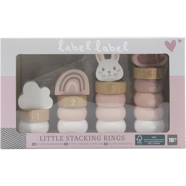 LABEL LABEL - ANNEAUX A EMPILER - ROSE