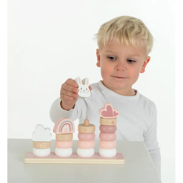 LABEL LABEL - ANNEAUX A EMPILER - ROSE