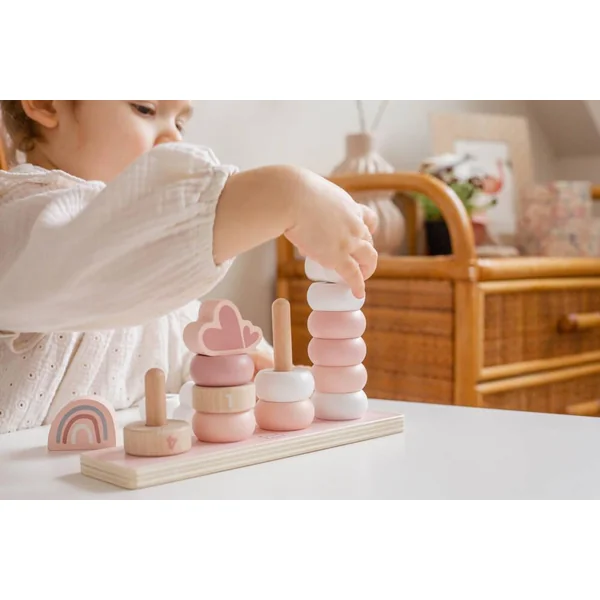 LABEL LABEL - ANNEAUX A EMPILER - ROSE