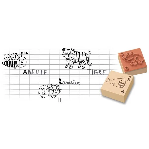 L'ALPHABET DES ANIMAUX - TAMPONS