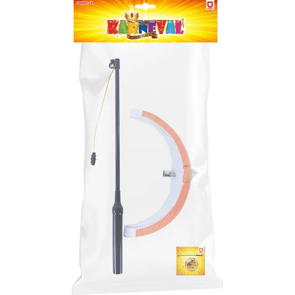 Lanterne Halloween citrouille joyeuse 25 cm avec bâton lumineux 39 cm