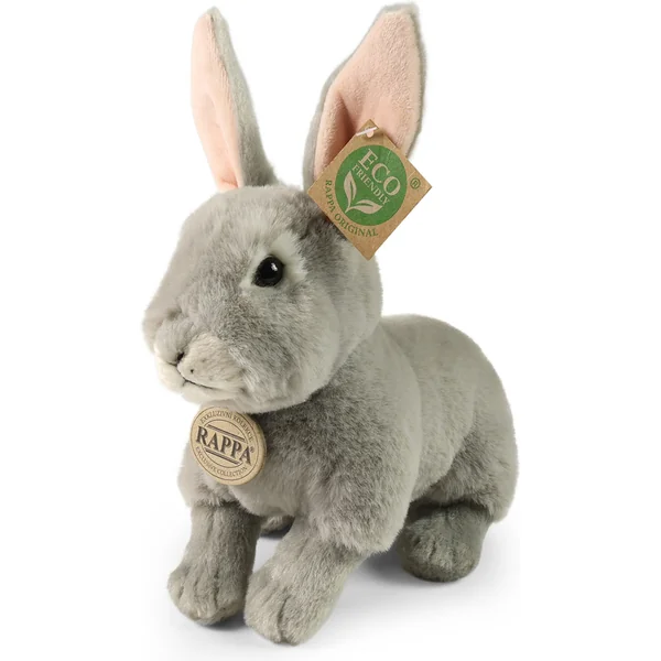 Lapin en peluche gris 23 cm SOFT COLLECTION