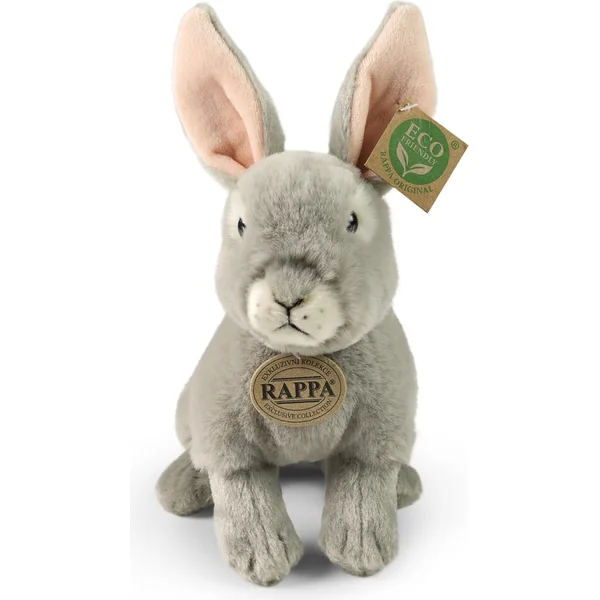 Lapin en peluche gris 23 cm SOFT COLLECTION