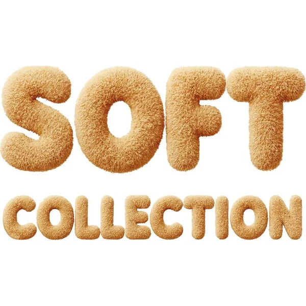 Lapin en peluche gris 23 cm SOFT COLLECTION