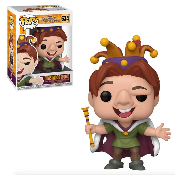 LE BOSSU DE NOTRE DAME: QUASIMODO (FOOL), FUNKO POP! DISNEY #634 - figurine vinyl 10 cm