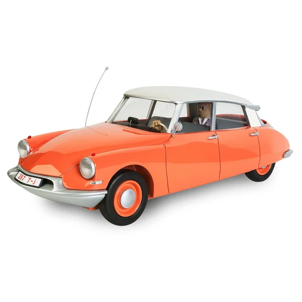 LE GARAGE DE FRANQUIN, SPIROU: CITROEN ID 19 1958 "Z COMME ZORGLUB" - véhicule en résine 40 cm