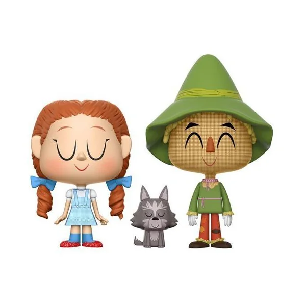 LE MAGICIEN D'OZ: DOROTHY AND TOTO + THE SCARECROW, FUNKO VYNL - coffret de 3 figurines vinyl 10 cm