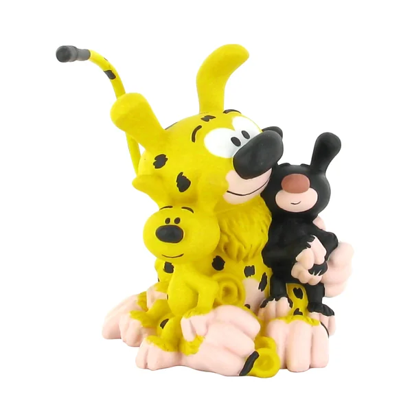LE MARSUPILAMI: LE MARSUPILAMI ET SES 2 BEBES - mini-tirelire pvc 9 cm