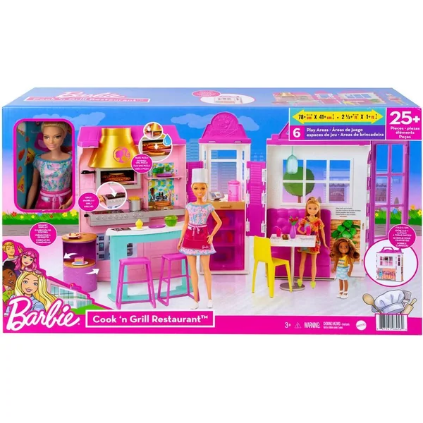 LE RESTAURANT DE BARBIE + POUPÉE BARBIE