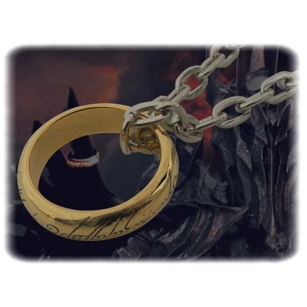 LE SEIGNEUR DES ANNEAUX: ANNEAU "THE ONE" - réplique métal Noble Collection (NN0903)